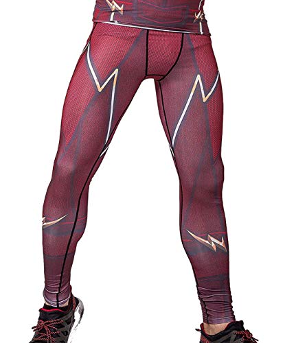 Red Plume Compression Leggings